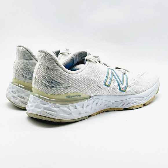 New Balance Fresh Foam 880v11 Womens 10.5 White Gray Running Shoes Sneakers - Picture 6 of 9